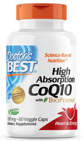 Coenzym Q10 100 MG og Piperin Bioperin vegan 60 kapsler DOCTOR'S BEST